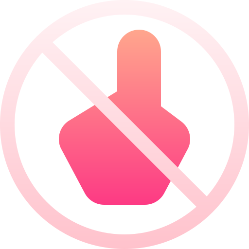 No touch Basic Gradient Gradient icon
