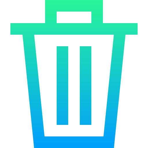 Trash Super Basic Straight Gradient icon