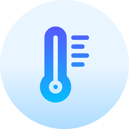 temperatura Basic Gradient Circular Ícone