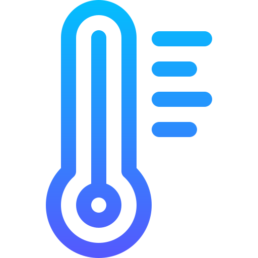 temperatuur Basic Gradient Lineal color icoon