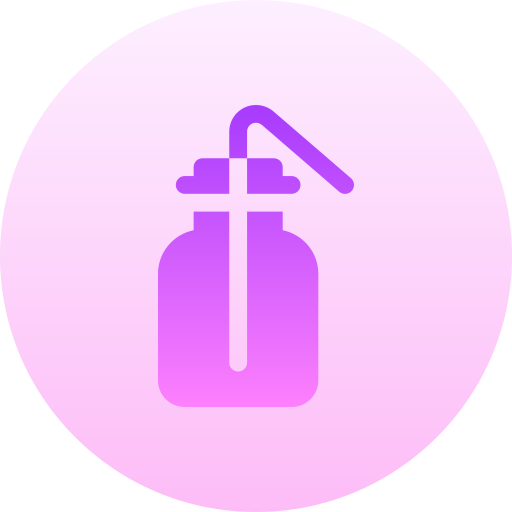 Wash bottle Basic Gradient Circular icon