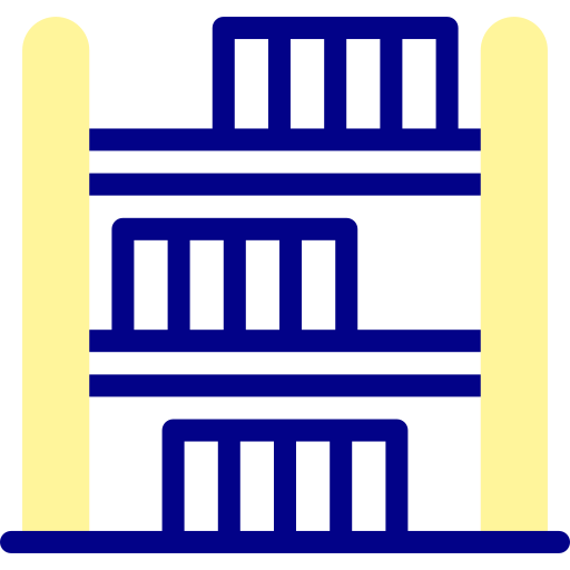 bücherregal Detailed Mixed Lineal color icon