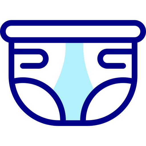 おむつ Detailed Mixed Lineal color icon