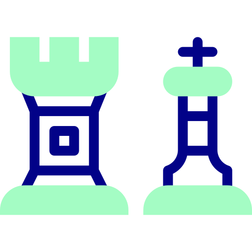 チェス Detailed Mixed Lineal color icon