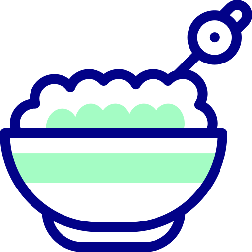 健康食品 Detailed Mixed Lineal color icon