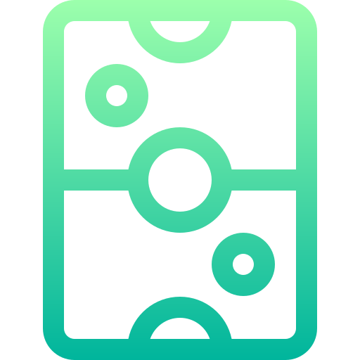 Air hockey Basic Gradient Lineal color icon