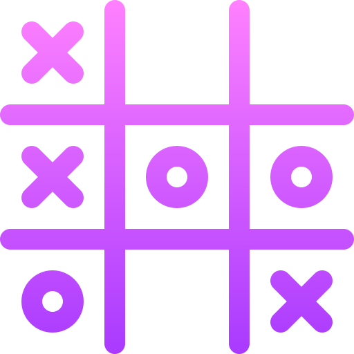tic-tac-toe Basic Gradient Lineal color icon