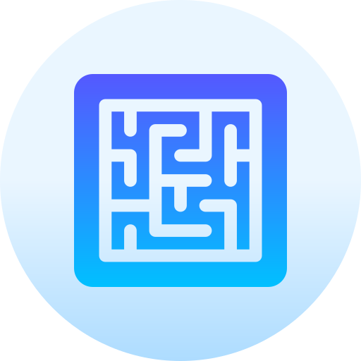 labyrinth Basic Gradient Circular icon