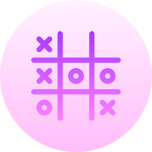 ○×ゲーム Basic Gradient Circular icon