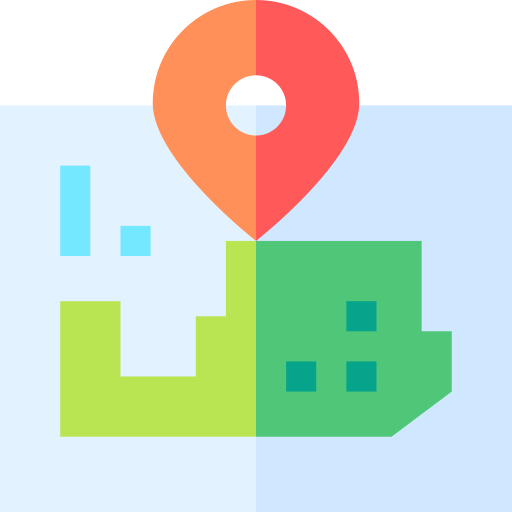 Map Basic Straight Flat icon