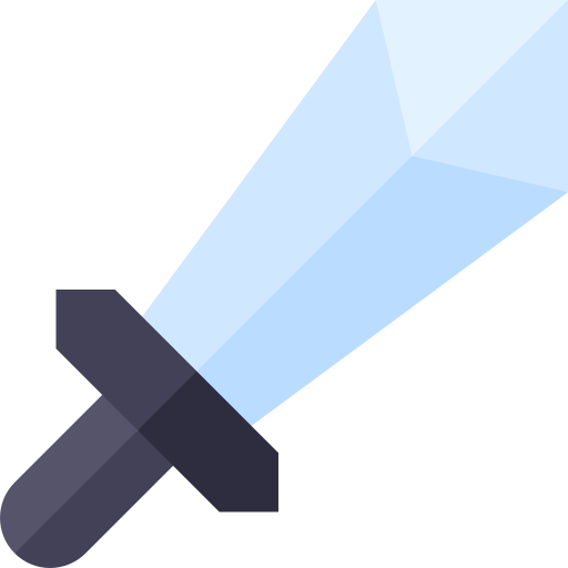 Sword Basic Straight Flat icon