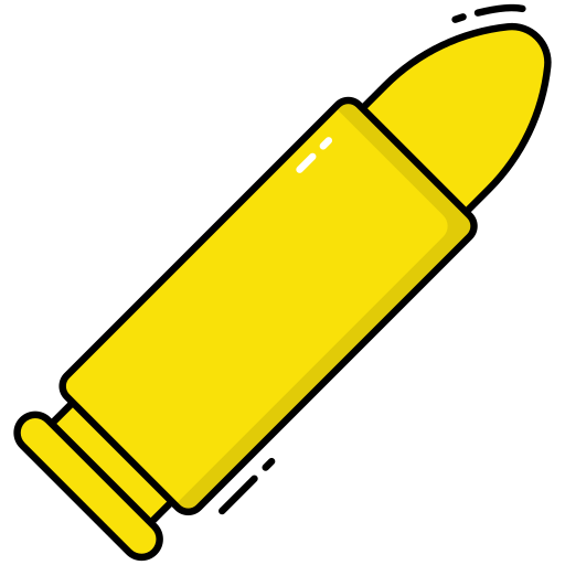 銃弾 Generic Thin Outline Color icon