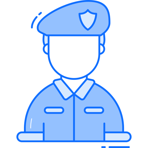 군인 Generic Blue icon