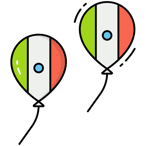 ballon Generic Thin Outline Color Icône