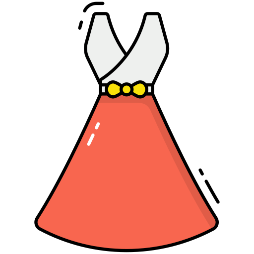 伝統的なドレス Generic Thin Outline Color icon