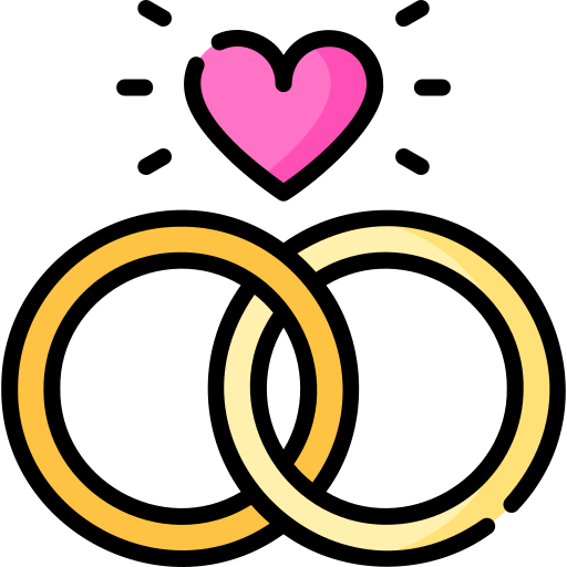 casamiento Special Lineal color icono