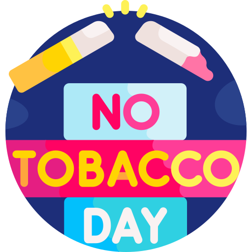 dzień bez tytoniu Detailed Flat Circular Flat ikona