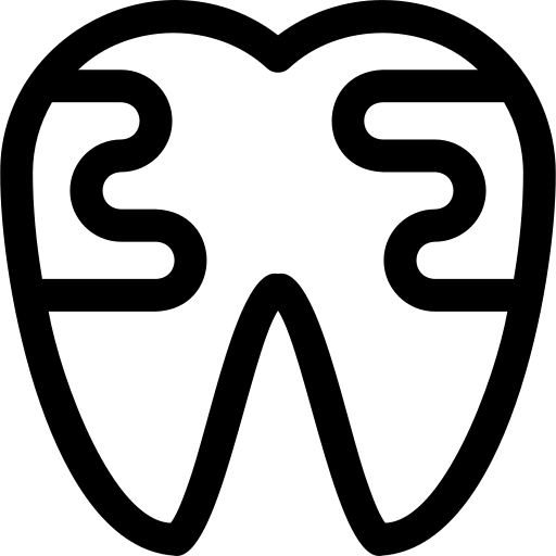 Tooth Basic Rounded Lineal icon