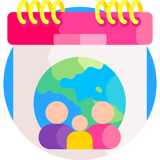 dia internacional de las familias Detailed Flat Circular Flat icono