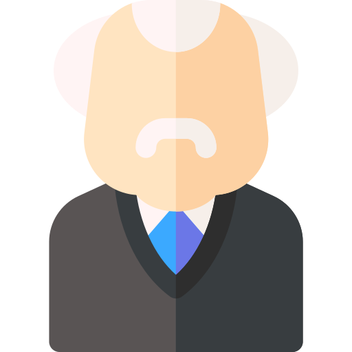 Grandfather Basic Rounded Flat icon