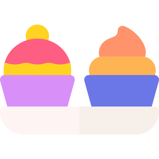 Cupcakes Basic Rounded Flat icon