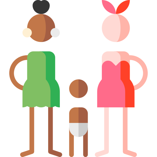 Ядерная семья Puppet Characters Flat иконка