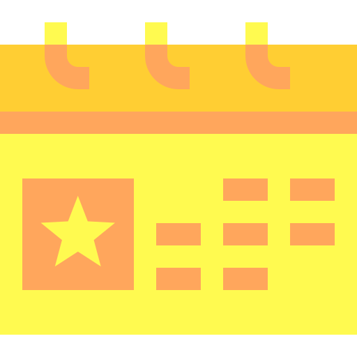 kalender Basic Sheer Flat icon