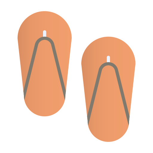 sandálias de dedo Generic Flat Gradient Ícone