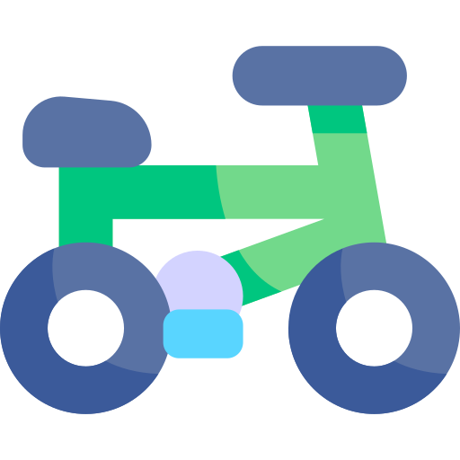 자전거 Kawaii Flat icon