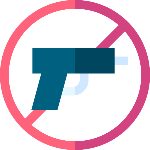 No weapons Basic Straight Flat icon