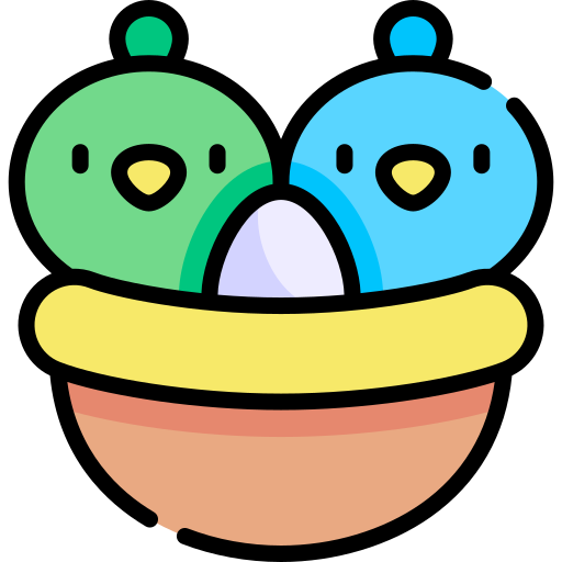 Nest Kawaii Lineal color icon