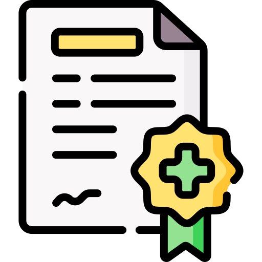certificato medico Special Lineal color icona