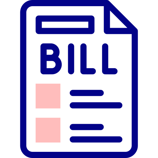 Bill Detailed Mixed Lineal color icon