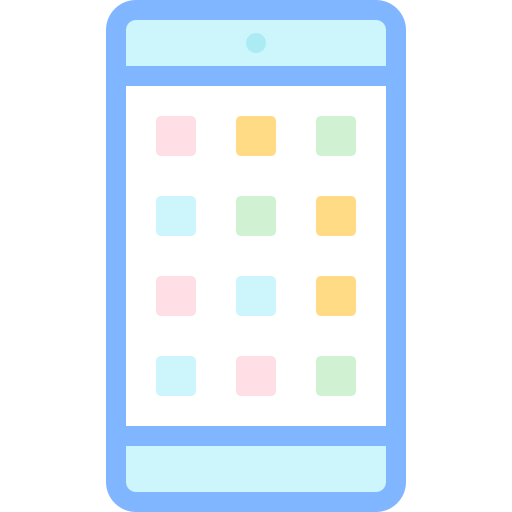 smartfon Detailed color Lineal color ikona