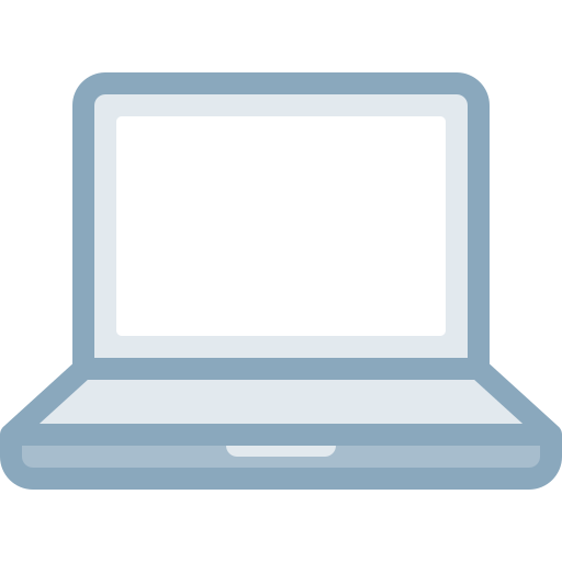 ordenador portátil Detailed color Lineal color icono