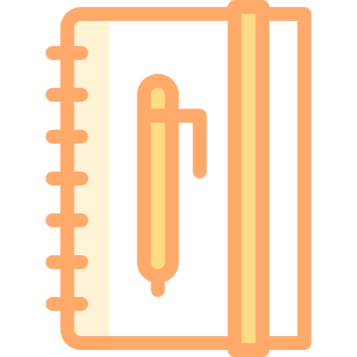 notatnik Detailed color Lineal color ikona