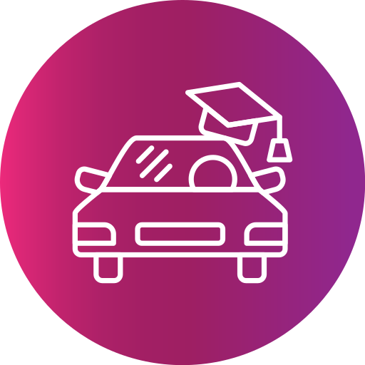 Driving school Generic Flat Gradient icon