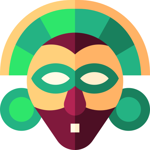 African mask Basic Straight Flat icon