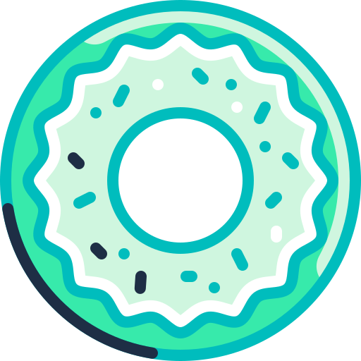 Donut Special Meteor Lineal color icon