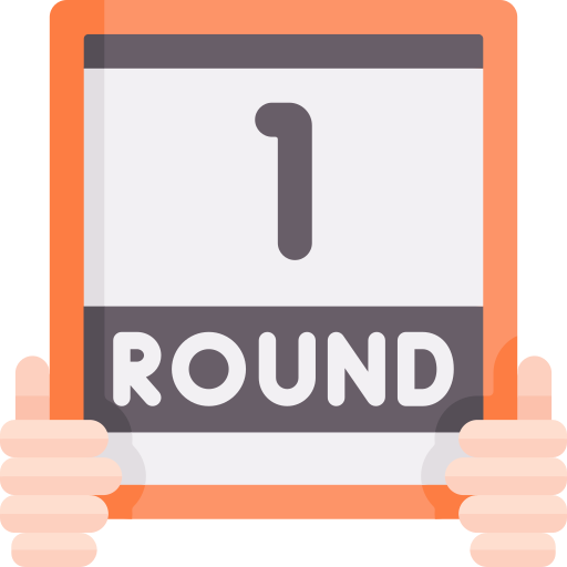 First round Special Flat icon