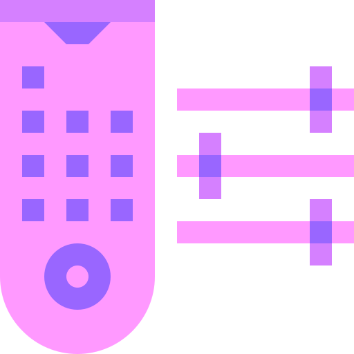 Remote control Basic Sheer Flat icon