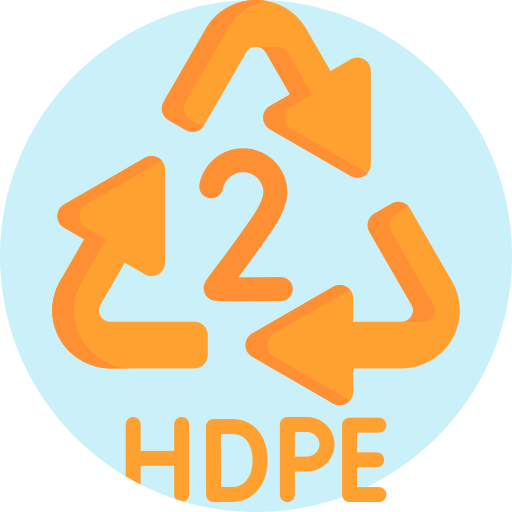 hdpe Detailed Flat Circular Flat icono