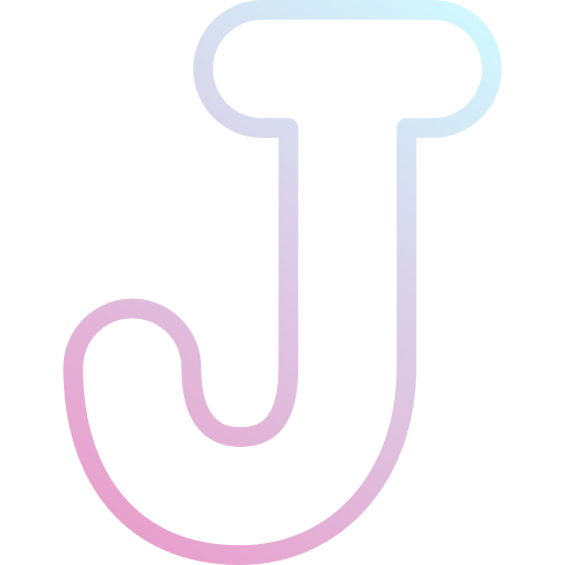 lettera j Super Basic Rounded Gradient icona