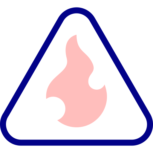 Flammable Detailed Mixed Lineal color icon