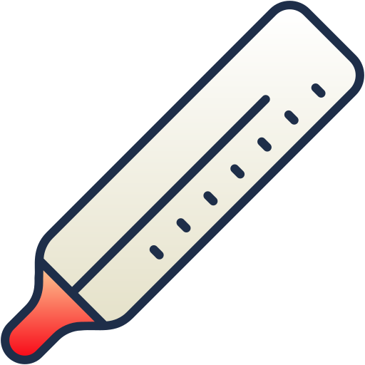 termometr Generic Lineal Color Gradient ikona