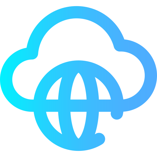 Cloud Super Basic Omission Gradient icon