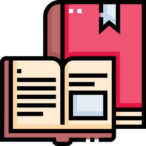 Books Detailed Straight Lineal color icon
