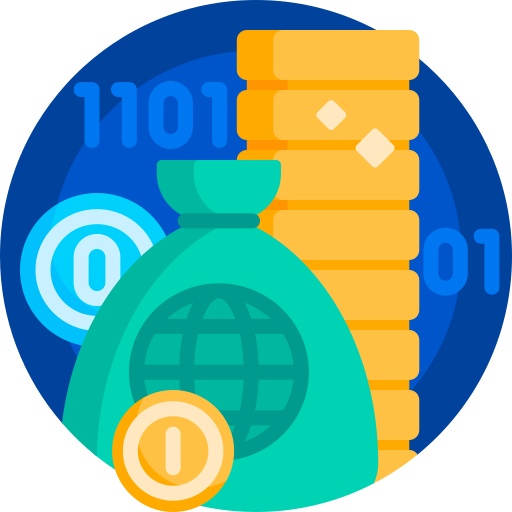 Digital finance Detailed Flat Circular Flat icon