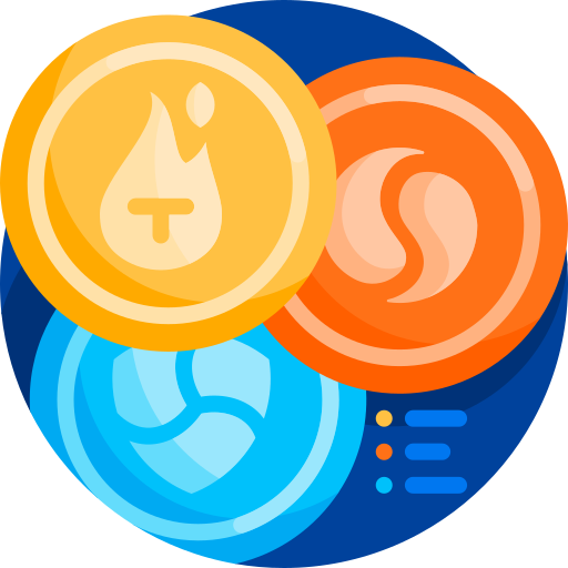 多通貨 Detailed Flat Circular Flat icon