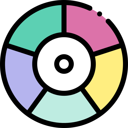 カラーホイール Detailed Rounded Lineal color icon